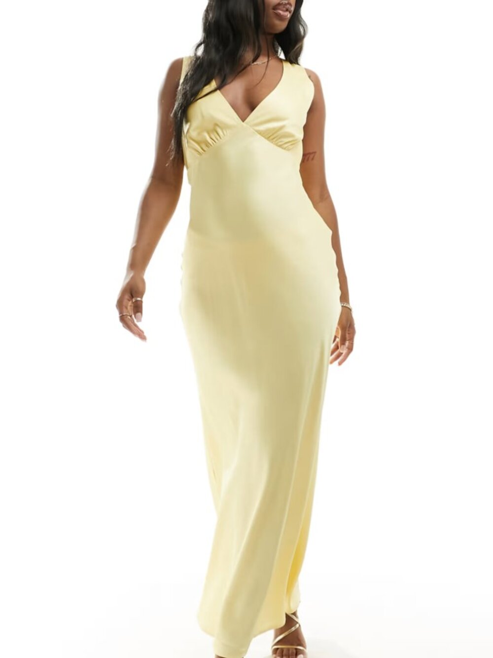 Abercrombie & Fitch Plunge Cowl Back Maxi Dress
